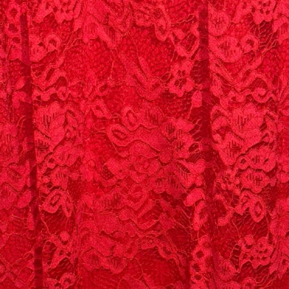 Laffaire Red Lace Maxi Skirt A-Line Full Skirt Women’s Size Medium - Picture 5 of 8